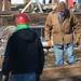 Rudy Christian looks over a beam removed from a historic barn at Zingerman's Cornman Farms in Dexter on Monday, March 4, 2013. Christian will oversee the renovation of the bar in Ohio. Melanie Maxwell I AnnArbor.com
